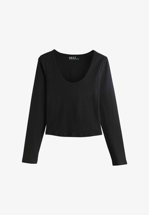 Next, SCULPTED CREW NECK LONG SLEEVE T-SHIRT - Langærmet T-shirt - black