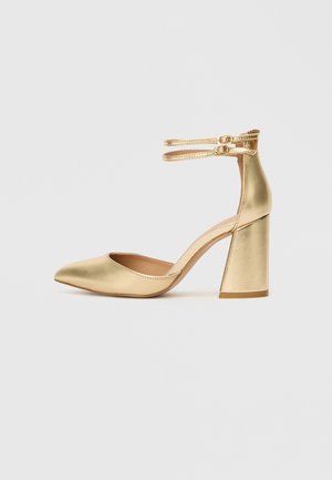 ONLPAVI - Obuv na vysokom opätku - gold-coloured