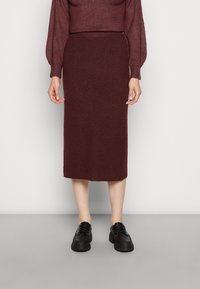 JDY JDYLIVA LIFE SKIRT - Saia lápis - vineyard wine