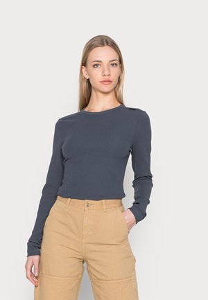 SLIM RIB 2.0 LONG SLEEVE - Top s dlouhým rukávem - fantem blue