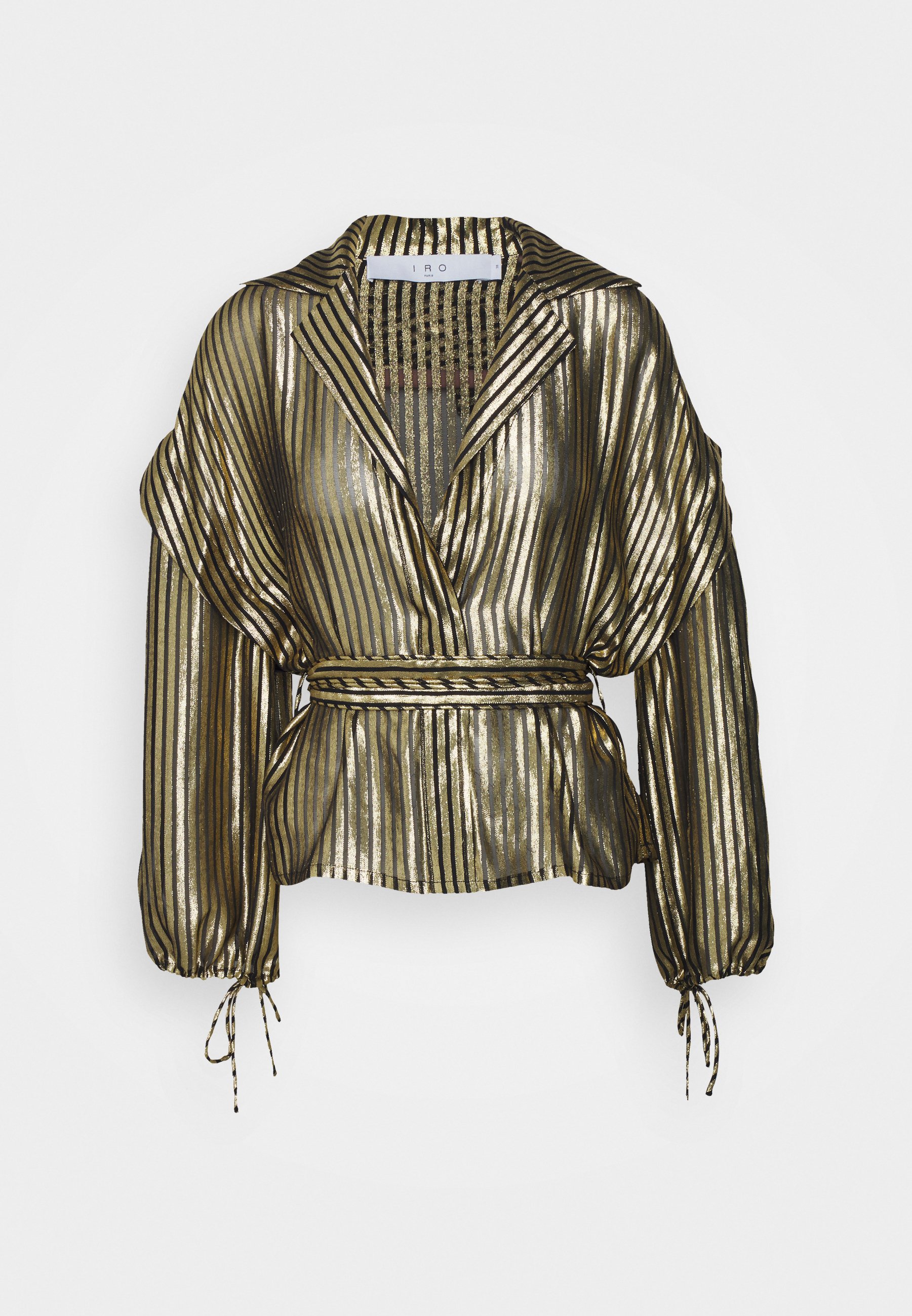 Iro GIDON - Blouse - black/gold coloured/goudkleurig - Zalando.nl