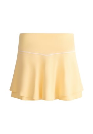 OYSHO, COMFORTLUX HIGH-RISE PIPING MINI SKIRT 33585222 - Gonna sportiva - light yellow