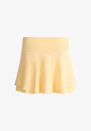 OYSHO, COMFORTLUX HIGH-RISE PIPING MINI SKIRT 33585222 - Gonna sportiva - light yellow