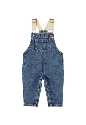 Vertbaudet, VERTBAUDET BABY LATZJEANS MIT VERSTELLBAREN TRÄGERN - Dungarees - blue stone