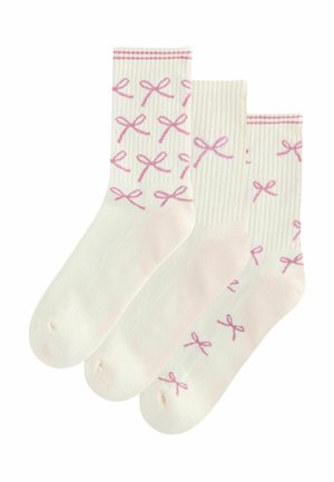 Next CUSHION 3 PACK WITH ARCH SUPPORT - Ponožky - cream bows