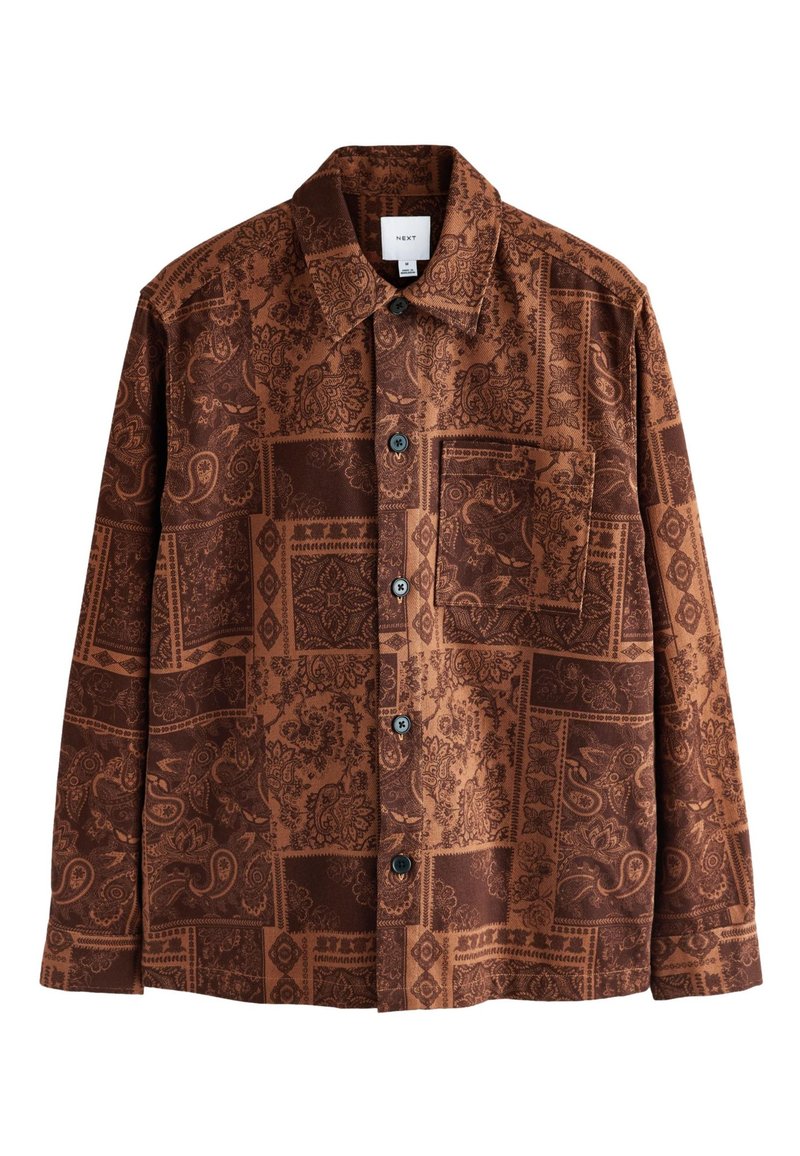 Next REGULAR FIT - BANDANA STYLE SHACKET - Giacca leggera - tan brown/marrone - Zalando.it