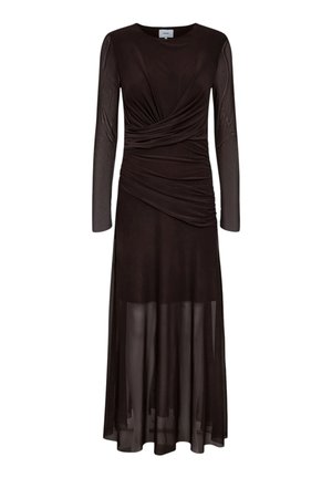 Nümph, NUCIRRI MESH - Vestito lungo - black coffee