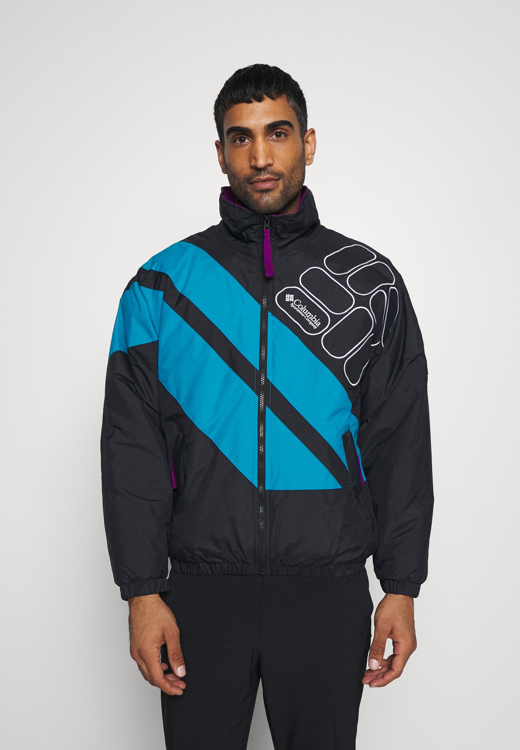 Columbia SIDELINE - Winterjacke - black/fjord blue/schwarz