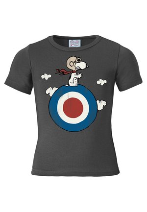 SNOOPY - TARGET - Print T-shirt - blaugrau