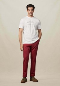 Hackett London Triko s potiskem - off white