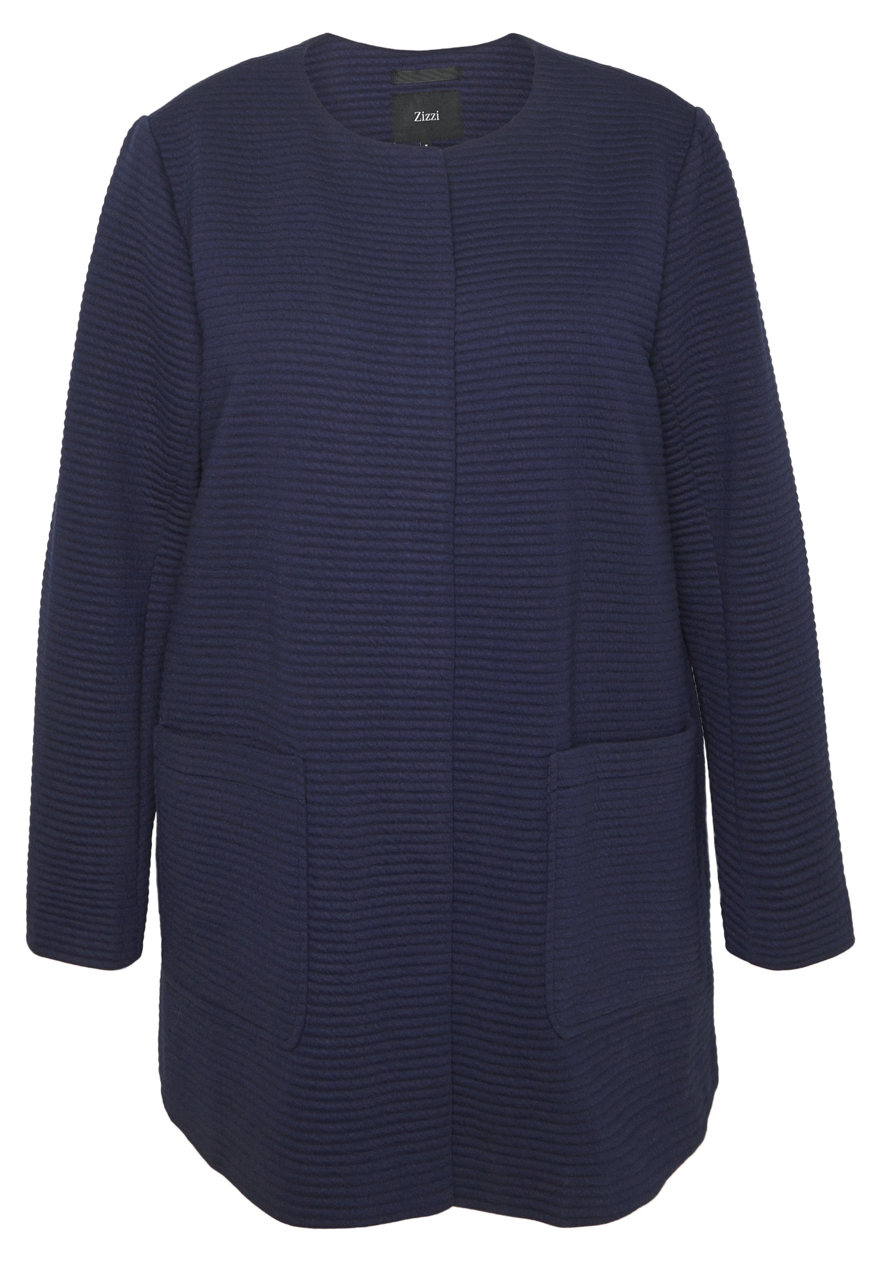 Zizzi COAT Kort kåpe frakk night sky Zalando.no Zizzi COAT - Kort kåpe / frakk - night sky