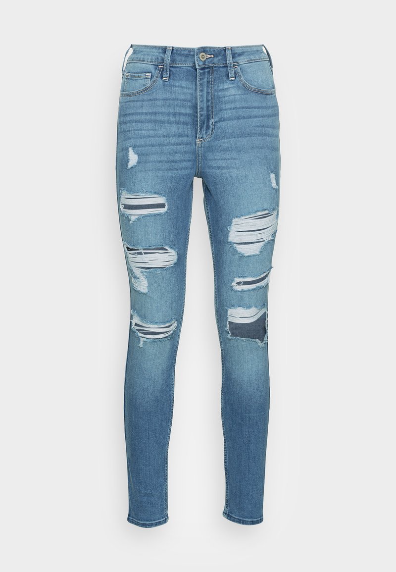 Damen Kleider | Hollister Co. Jeans Skinny Fit blue denim - HU65137 Damen Kleider | Hollister Co. Jeans Skinny Fit blue denim - HU65137