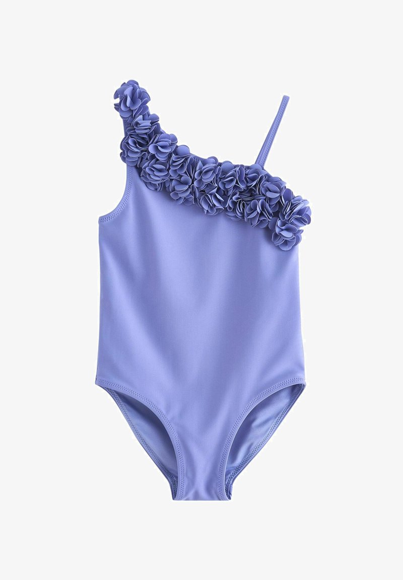 Next ONE-SHOULDER CORSAGE - Badeanzug - blue