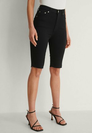 Denim shorts - black