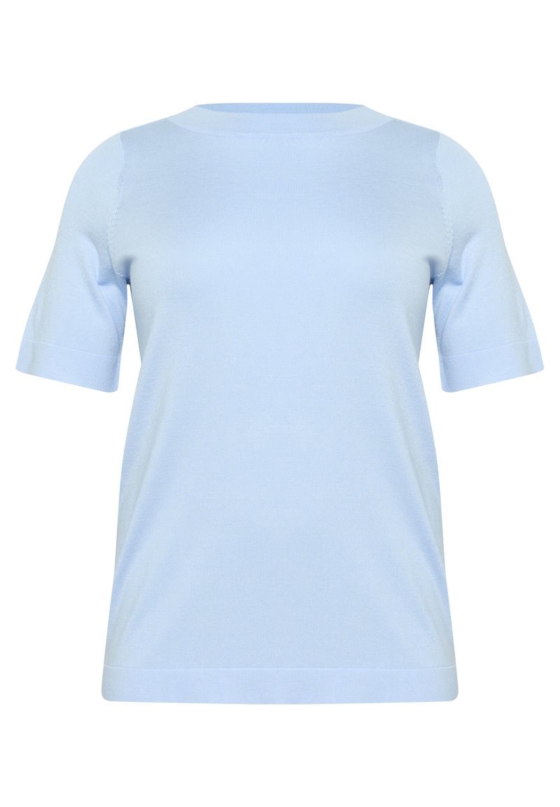 Kaffe Curve T-shirt basic blauw