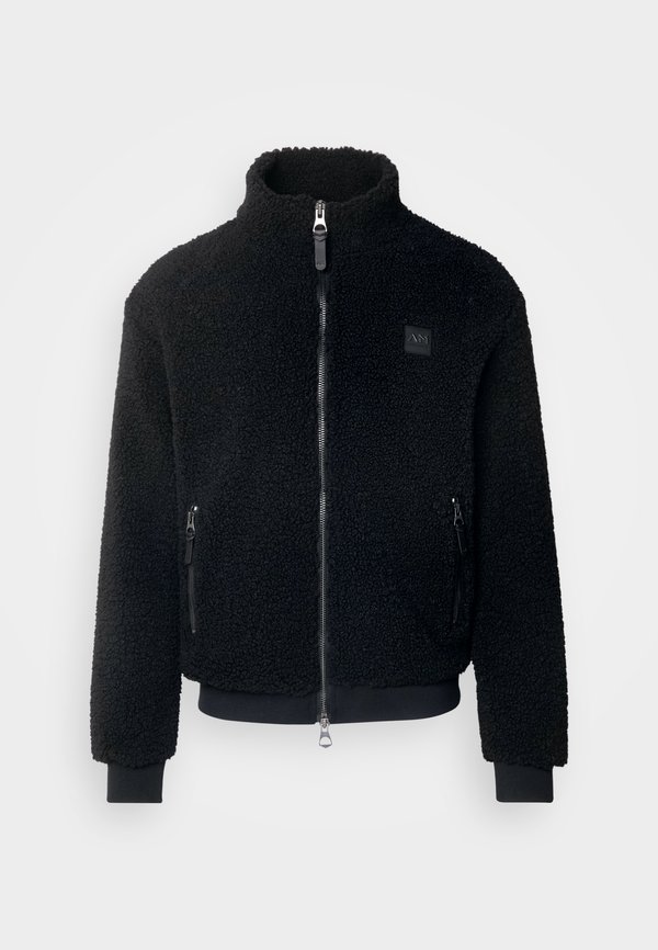 RELAXED FIT WITH METAL LOGO ON RUBBER PATCH - Fleece jacket4