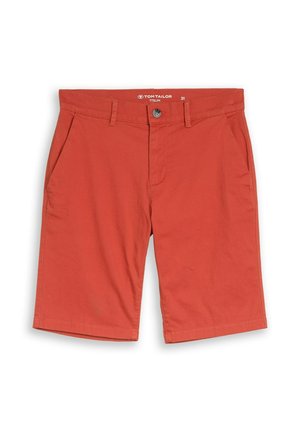 TOM TAILOR, SLIM CHINO SHORTS - Shorts - chili orange