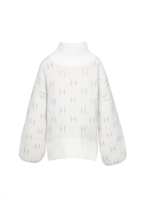 Strikkegenser - weiss