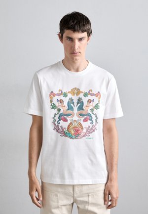 COMPACT THEATER CREST - T-shirt imprimé - optical white