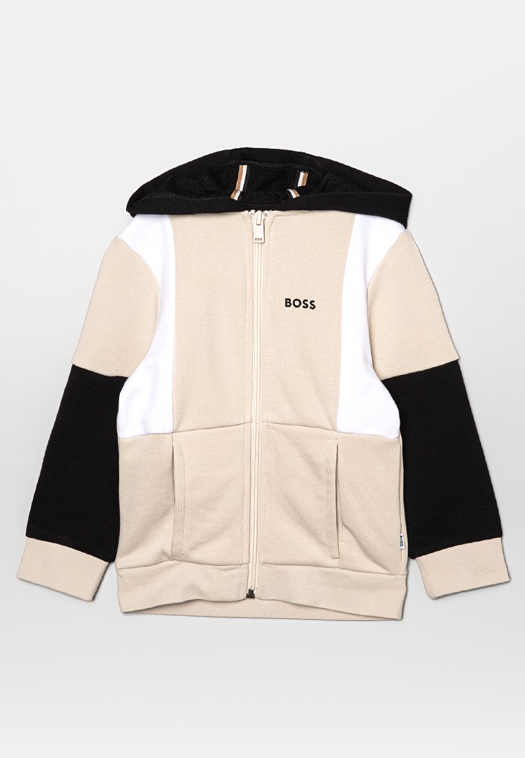 BOSS Kidswear Sweater met rits crème