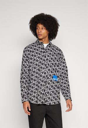 Karl Lagerfeld Jeans MONOGRAM AOP SHIRT - Koszula - black white aop