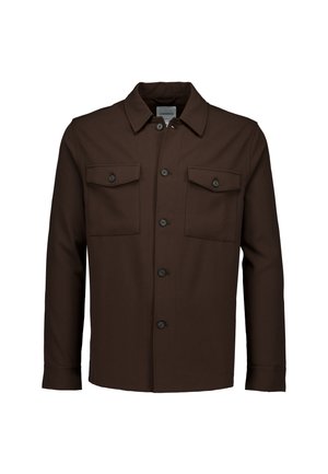 Lindbergh, SUPERFLEX OVERSHIRT - Skjorter - deep brown