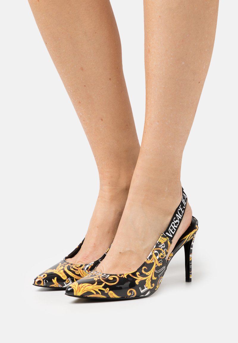 Versace Jeans Couture Klassiske pumps black/gold/svart Zalando.no