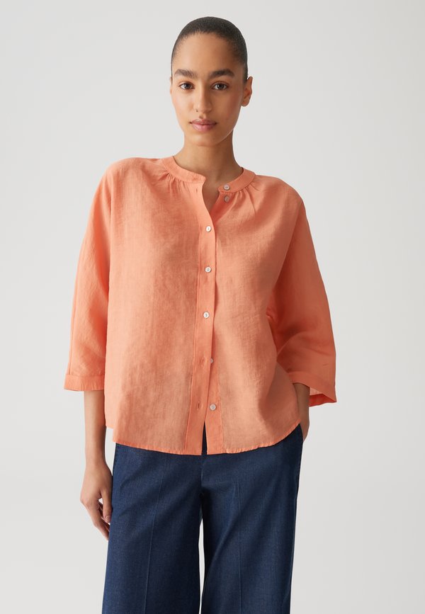 WIDE FIT OVERCUT 3/4 SLEEVE - Bluse - pale orange