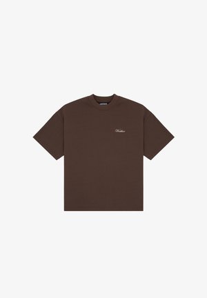 WRSTBHVR CLAYTON - T-Shirt basic - chocolate martini