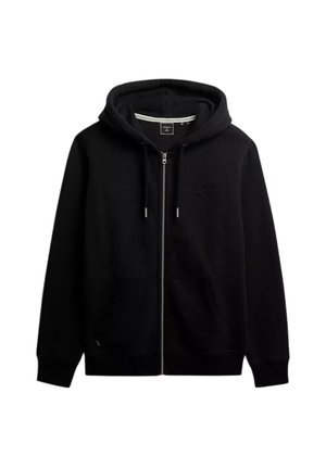 VINTAGE - Sweater met rits - black