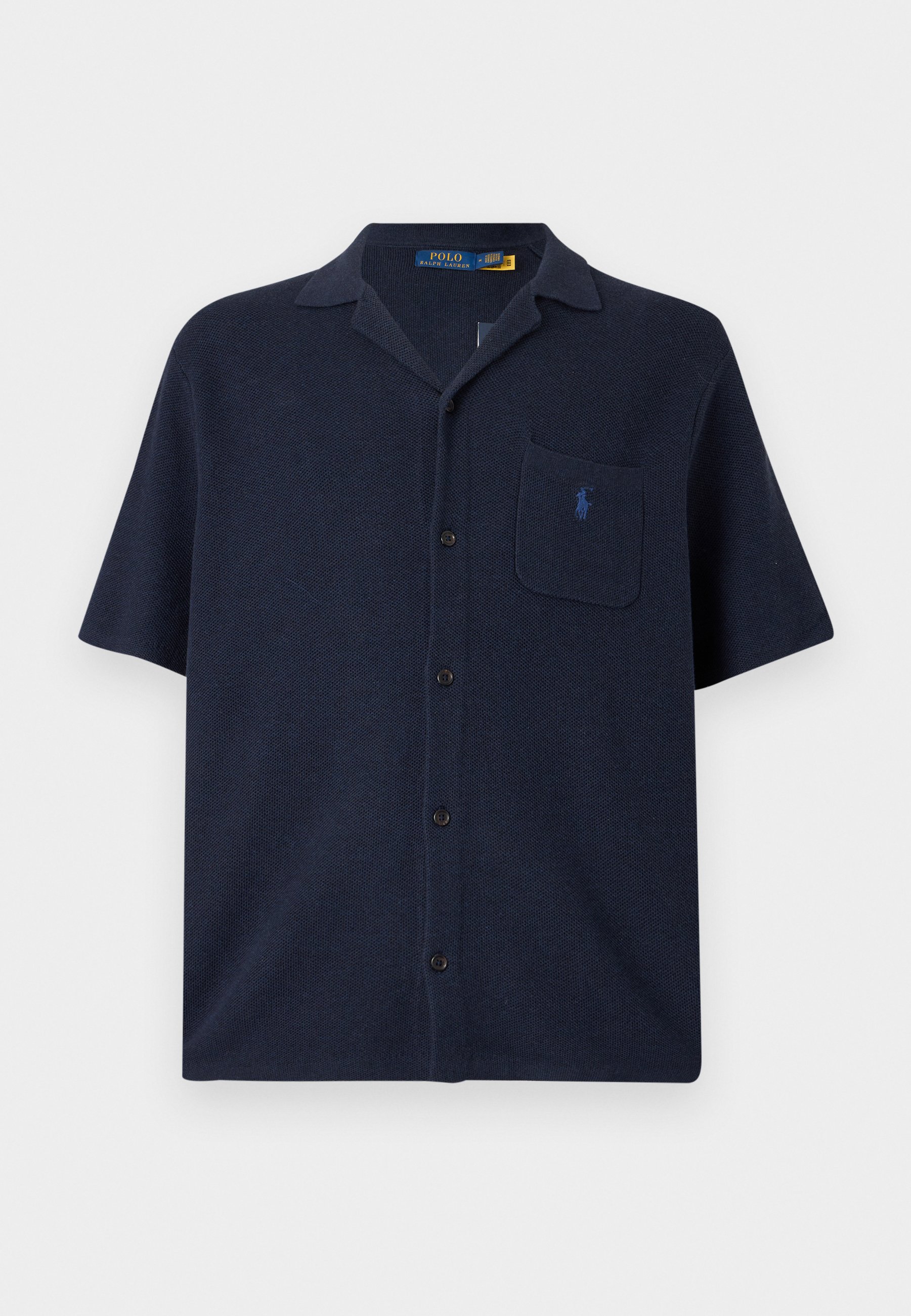 Polo Ralph Lauren TERRY CAMP SHIRT - Camisa - newport navy/azul