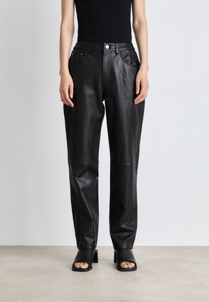 PANTS - Skindbukser - black