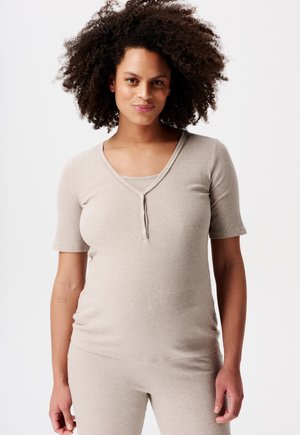 STILL RENATE - Camiseta de pijama - taupe melange