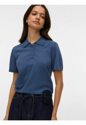 ROLLKRAGEN VMGORGEOUS  - Polo majica - dark denim