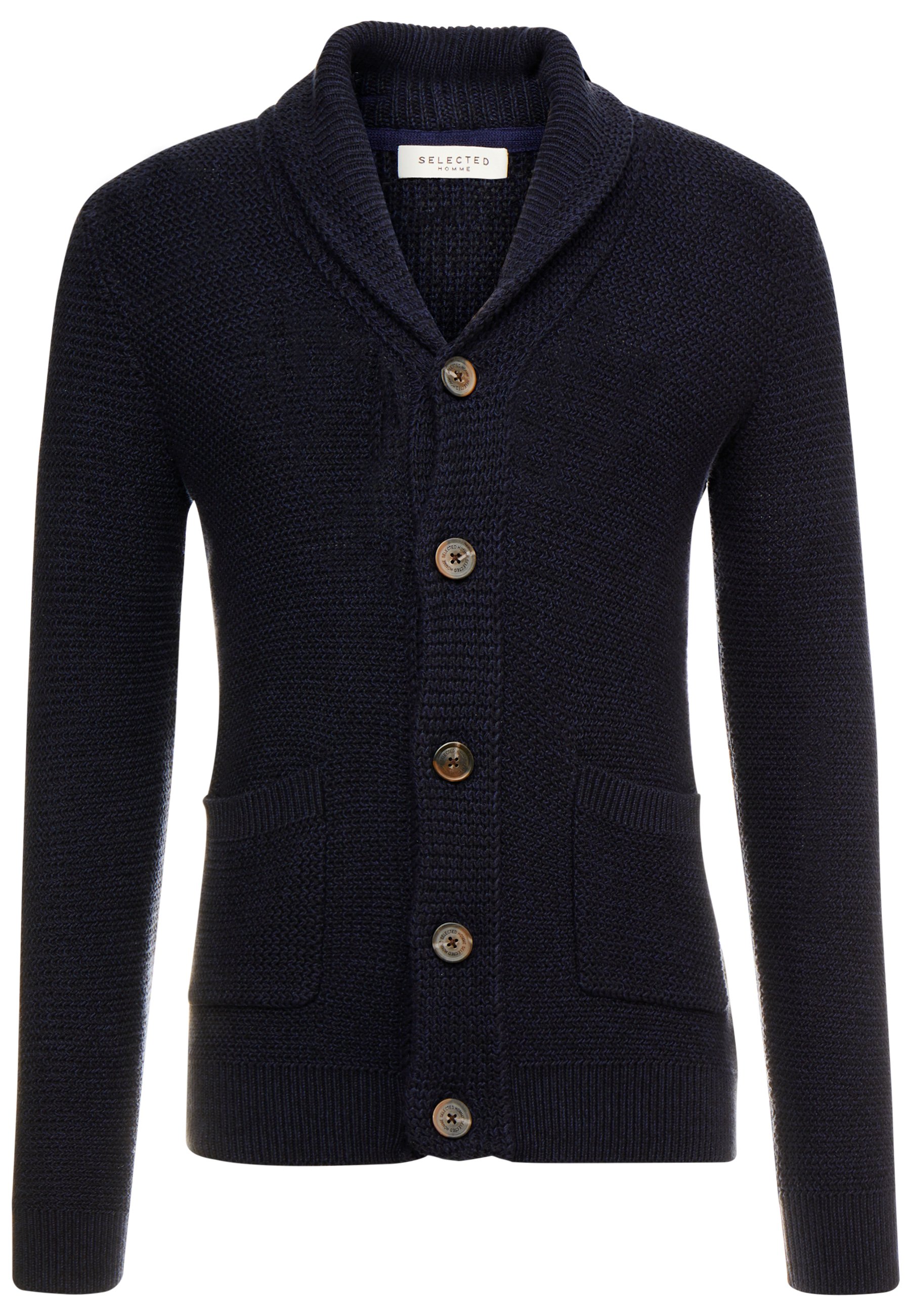 Selected Homme SLHRICHARD SHAWL NECK Strickjacke maritime blue