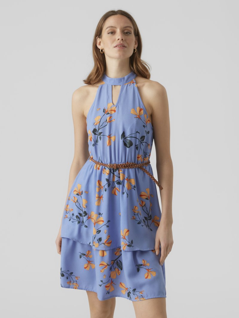 Vero Moda VMNEWHALLIE HALTERNECK SHORT DRESS - Φόρεμα ημέρας - provence