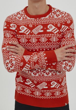 Strickpullover - red