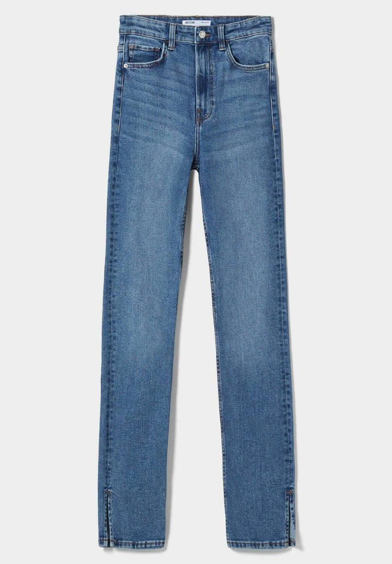 Bershka Slim fit jeans donkerblauw Bershka Slim fit jeans donkerblauw
