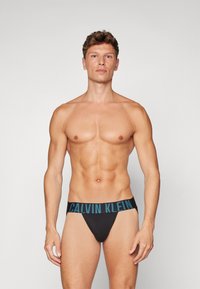 Calvin Klein Underwear JOCK STRAP INTENSE POWER 3 PACK - Briefs - white/mad grey/mediterrane
