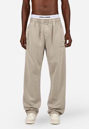 LOGO WIDE  - Treniņtērpa apakšdaļas - vintage rock grey