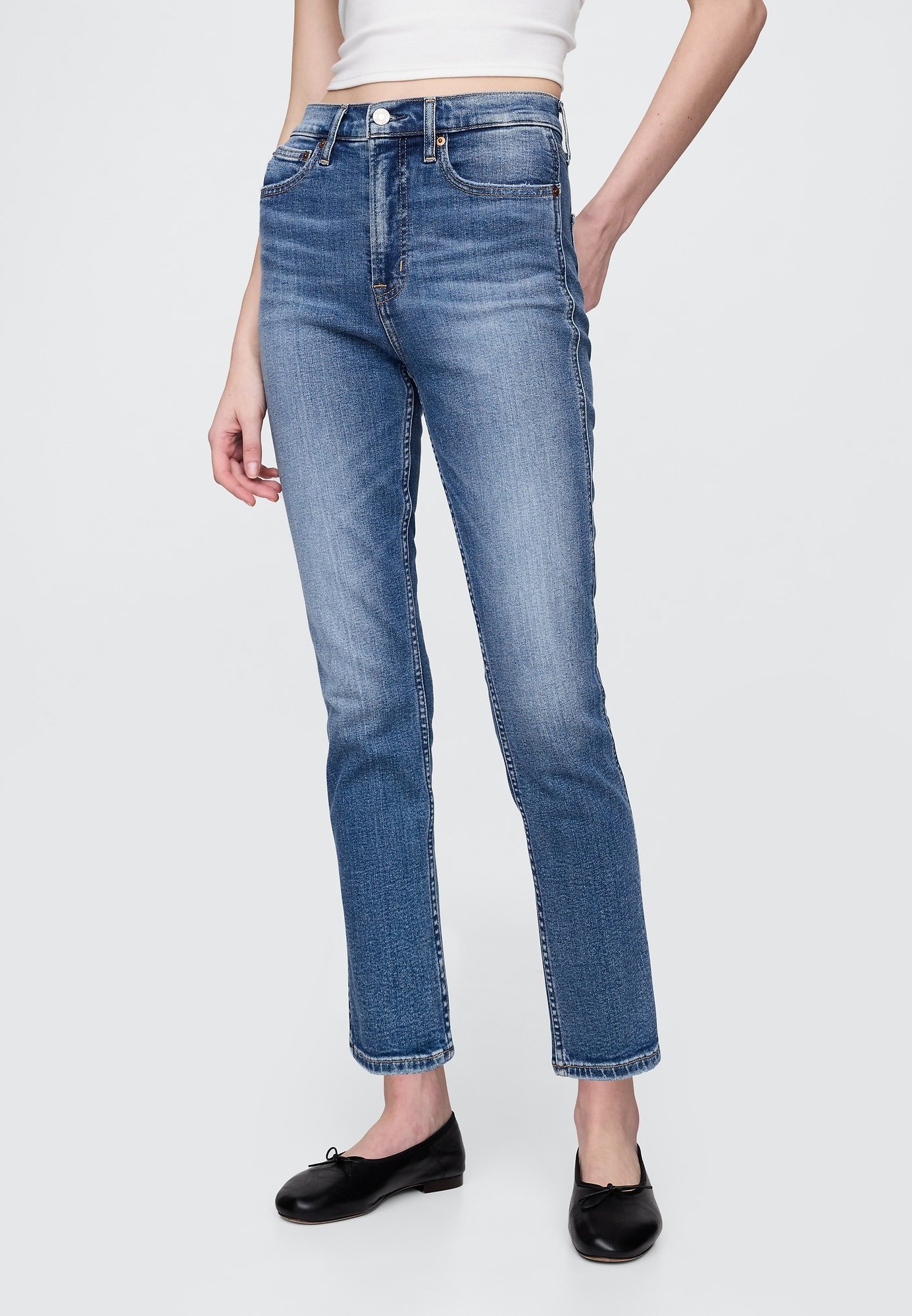 GAP CIGARETTE GLIN - Jeans Skinny Fit - medium indigo/blue denim