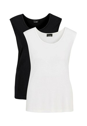DOPPELPACK - Top - black white