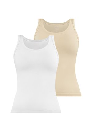 2 PACK - Top - beige weiß