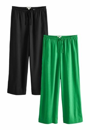 2 PACK REGULAR FIT - Nadrágok - black green