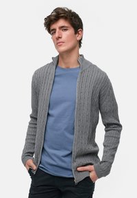 Kronstadt CABLE - Kardigán - lt grey mix
