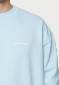 Pegador LOGO OVERSIZED SWEATER - Sweatshirt - washed baby blue