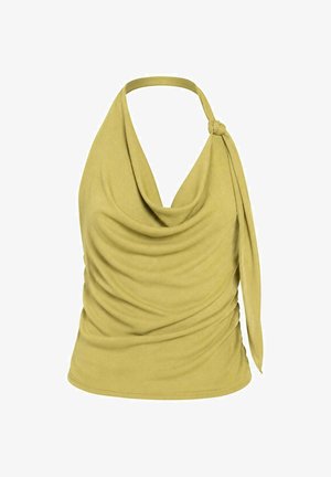 THE-ARE, TOP DE MUJER CON ESCOTE DRAPEADO Y LAZADA - Top - verde