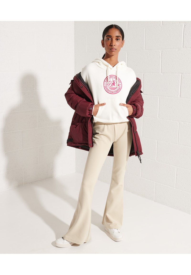 Damen Sweatshirts | Superdry EXPEDITION GRAPHIC CROP Kapuzenpullover new chalk/hellgelb - JU94222 Damen Sweatshirts | Superdry EXPEDITION GRAPHIC CROP Kapuzenpullover new chalk/hellgelb - JU94222