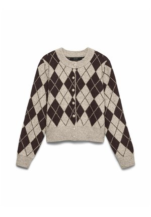 Vero Moda, CARDIGAN VMHALO KNIT CARDIGAN - Gilet - birch