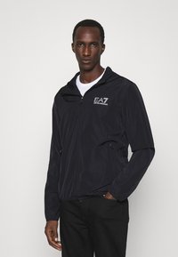 EA7 Emporio Armani JACKET - Kevyt takki - black/white